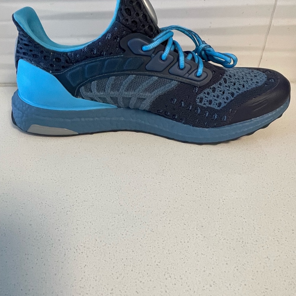 Adidas Ultraboost Climacool 2 DNA Men's Athletic Shoes - Navy and Teal - Picture 10 of 17